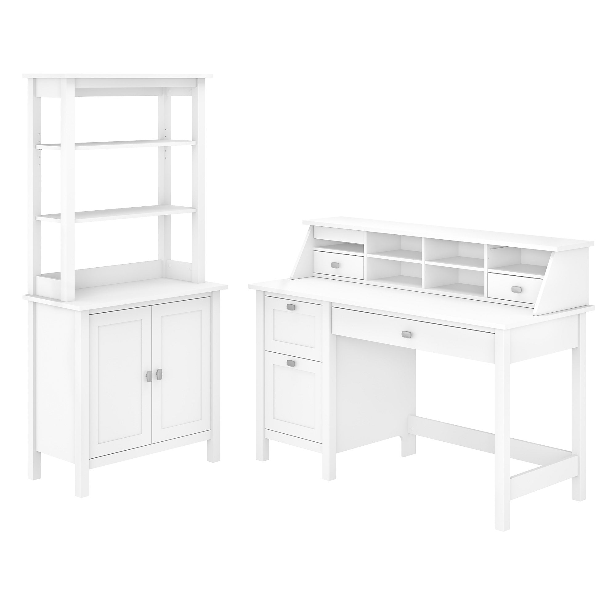 Bush Furniture Broadview 54W Computer Desk with Drawers, Desktop