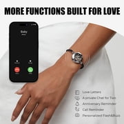 TOTWOO Long Distance Bracelets for Couples, Vibration & Light Up Bracelet, Montain & Sea Long Distance Relationship Gifts for Girlfriend Boyfriend