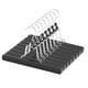 thumbnail image 1 of Perchas de madera AMKUFO negras con clips antideslizantes para pantalones, 12 unidades, 1 of 8