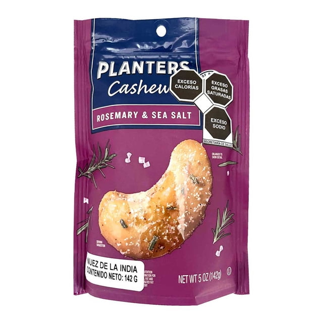 Nuez de la India Planters sabor Sal de mar y Romero 142g