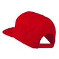 thumbnail image 3 of Old English U Embroidered Flat Bill Cap - Red OSFM, 3 of 5