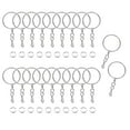thumbnail image 1 of 100/50 piezas de llaveros en blanco dorados y plateados, llaveros de tono, anillos redondos divididos, cadena DIY Llavero redondo, 1 of 9