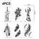 thumbnail image 2 of 24 hojas de tatuajes temporales para mujeres, pegatinas de tatuajes de arte corporal para niñas, tatuajes para adultos, 2 of 6