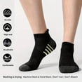 thumbnail image 2 of 5 Pairs Ankle Compression Socks for Men & Women, Low Cut Sport Socks for Running, Athletic, Cycling, White, 2 of 6