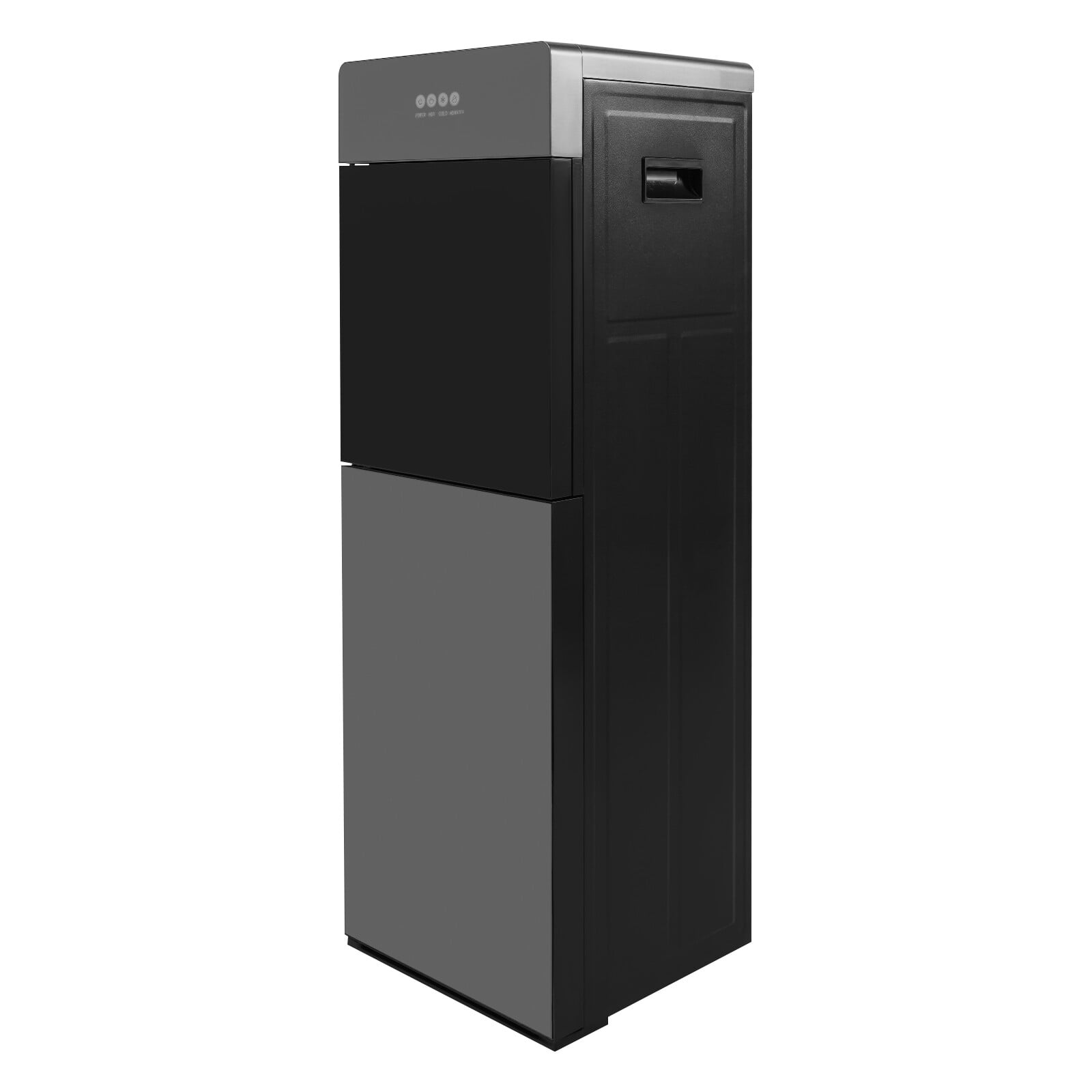 Bottom Loading Water Dispenser with Hot & Cold Water - 3 Temperature, 5 Gallon, Child Safety Lock, Freestanding for Home and Office, Silver Gray