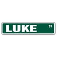 thumbnail image 1 of LUKE Signe de la Rue Signe de la Chambre d'Enfant Intérieur / Extérieur 24" Signe en Plastique Large, 1 of 1