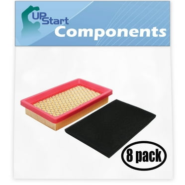 8-Pack Replacement for MTD 11A-414S220 (2010) Push Lawn Mower Air Filter and Pre Cleaner - Compatible with MTD 1408301-S1 Filter & Pre-Filter