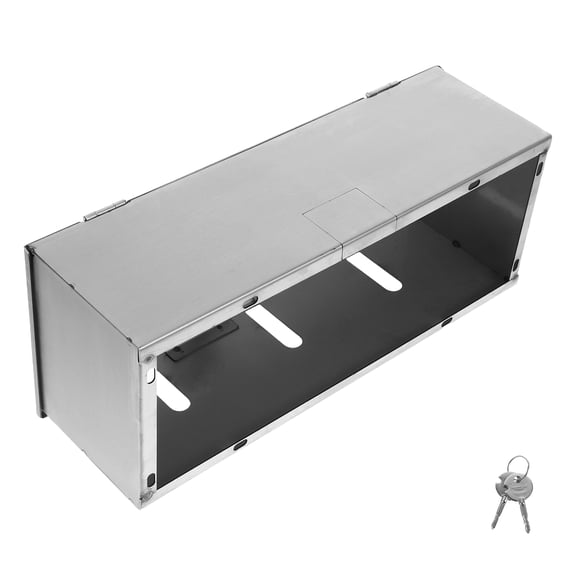 Raindrops Stainless Steel Outdoor Electrical Outlet Cover with Anti-Theft Weatherproof Socket Protector