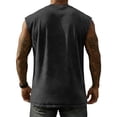 thumbnail image 3 of Dresfit Shirts for Men Sleeveless Crew Neck Cut Off Tank Tops Washed Distressed Gym Basic Tees Summer 2026 Muscle Fit Big and Tall Loose Hawaiian T Shirts Black 5XL, 3 of 3