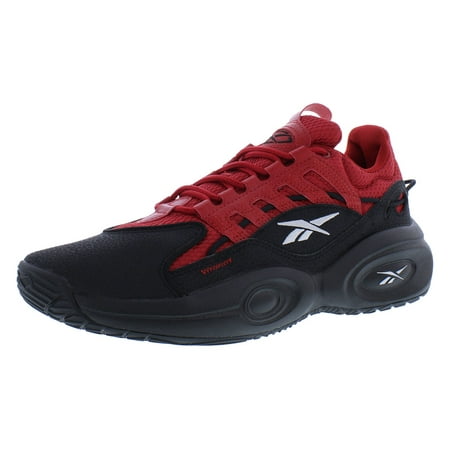 Reebok Solution Mid Mens Shoes Size 9.5, Color: Core Black/Flash Red/White