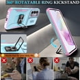 thumbnail image 4 of for Samsung Galaxy A35 5G Case with Slide Camera Cover & Screen Protector (2 PCS), A35 Case Build in 360° Rotating Ring Kickstand, Military Grade Protective Case for Galaxy A35 Phone Cases, Mint, 4 of 13