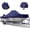 Navy, variant on Zenicham 900D Waterproof Heavy Duty Center Console Boat Cover Trailerable Fits 22'-24' Length,Beam Width up to 116" W, Navy