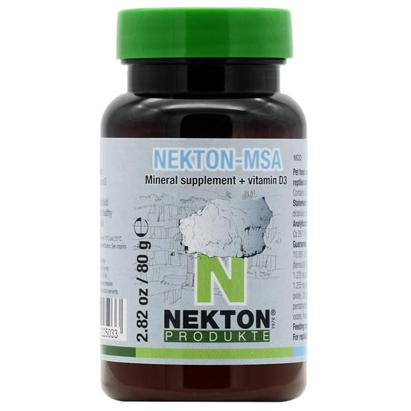 NEKTON-MSA High Grade Mineral Supplement for Birds, Reptiles & Amphibians 2.82oz (80g)