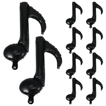 ITSELFER 10pcs Aluminum Film Balloon Musical Note Shaped Balloons Bar Inflatable Balloons Decorations