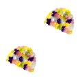 thumbnail image 3 of Guardurnaity Stay In Fashion Gorros de natación Resistentes al desgarro para Damas Accesorios cómodos de Nylon para la Piscina Gorro de baño Multicolor 2Conjunto, 3 of 6