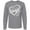 AC-Heather Grey, variant on Blessed to Be Called Gigi Cute Heart Design Long Sleeve T-Shirt