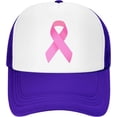 thumbnail image 2 of Cancer Awareness Mesh Back Trucker Cap Baseball Cap, 2 of 8