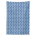 thumbnail image 3 of Ambesonne Fish Tablecloth Rectangular Table Cover, Nautical Animal Pattern, 52"x70", Pale Blue Navy Blue, 3 of 4