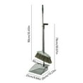 thumbnail image 3 of InsCrazy Broom and Dustpan Set Dustpan Set Transparent Soft Bristle Whisk-room Dustpan Combo Set for Indoor and Outdoor for Office, Home, Hotel, Bar, Kitchen, Lobby, Floor 35 inches, 3 of 6