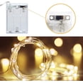 thumbnail image 3 of Guirnalda de luces LED, 3 m, 20 LED, miniatura, con cable, para decoración navideña, funciona con pilas AA, ideal para fiestas, jardines, Navidad, Ramadán y bodas (blanco), 3 of 5