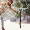 thumbnail image 3 of Aufmer 36 inch Snow Gauge Outdoor with Thermometer,Snowflake Iron Art Snow Gauge for Yard,Large Metal Snowfall Measuring Stick Rain Gauge,Snow Depth Measure Ruler for Garden and Christmas Decoration, 3 of 8