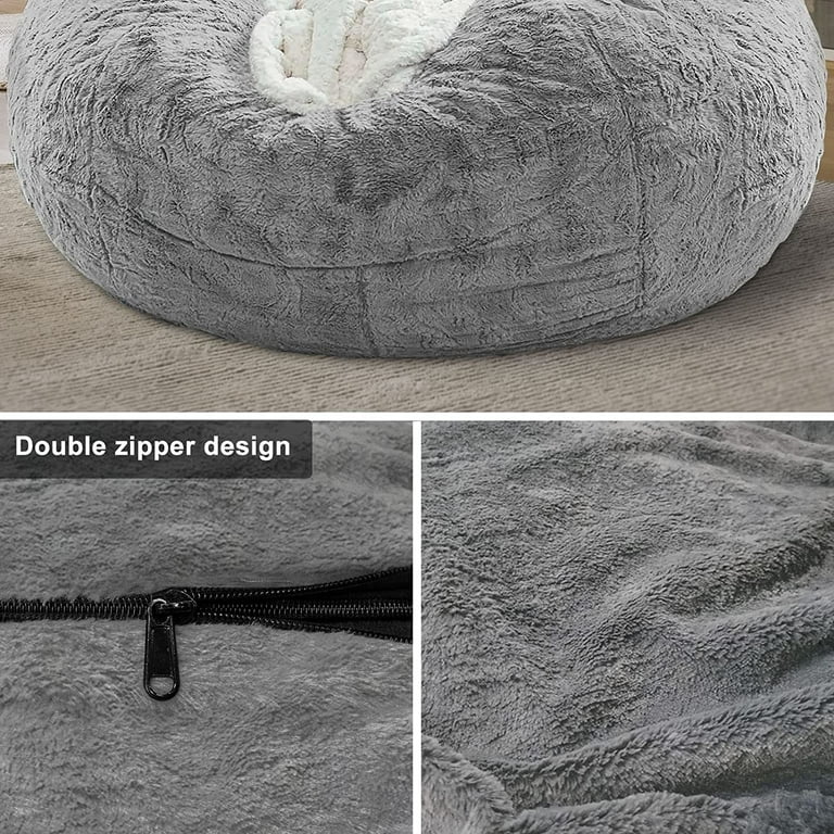 Multifunctional Bean Bag Chair, Large Adult Childrens Living Room Furniture, Soft and Comfortable Bean Bag Cover, Can Relax and Sleep Easy to Clean (