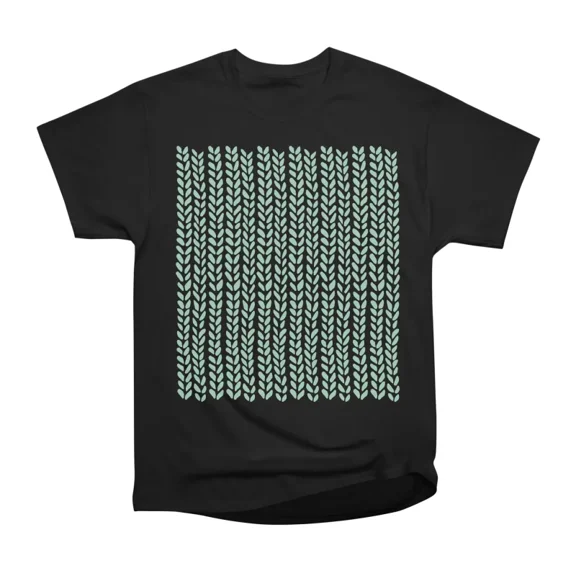 Knit Wave Mint T-Shirt Tee Gift For Him Merch For Her Apparel For Friend