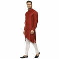 thumbnail image 2 of Men's Indian Linen Bollywood Achkan Pathani Kurta Style Pajama Set, 2 of 2