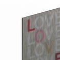 thumbnail image 2 of Luxe Metal Art 'Love Stencil' by Linda Woods, Metal Wall Art, 12"x16", 2 of 9