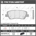 thumbnail image 3 of Friction Master MKD729 Rear Semi-Metallic Brake Pads Replacement Set, 3 of 3