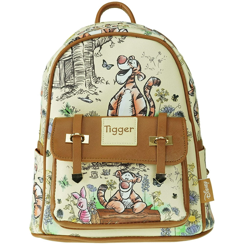 KBNL Winnie The Pooh Tigger 11" Faux Leather Mini Backpack A20766