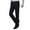 Black, variant on AherBiu Dress Pants for Men Slim Fitting Flat Front High Waisted Trousers with Pockets Business Work Office Pant