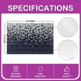 thumbnail image 3 of Silver Glitter Print(No Glitter) Placemats Set of 4, Bling Party Decorations Placemats 18x12 inch, Diamond Black Washable & Durable Table Placemats, Indoor/Outdoor Use Table Mats, 3 of 3