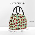 thumbnail image 2 of Balery Red Ladybugs And Leaf Bolsa de Almuerzo para Mujeres, Caja de Almuerzo, Bolsa de Almuerzo Pequeña Impermeable, Tote de Almuerzo Reutilizable con Gran Capacidad, 2 of 6