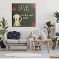 thumbnail image 2 of Stupell Industries Love Four-Legged Word Animal Lover Graphic Art Gallery Wrapped Canvas Print Wall Art, Design by Katie Doucette, 2 of 7