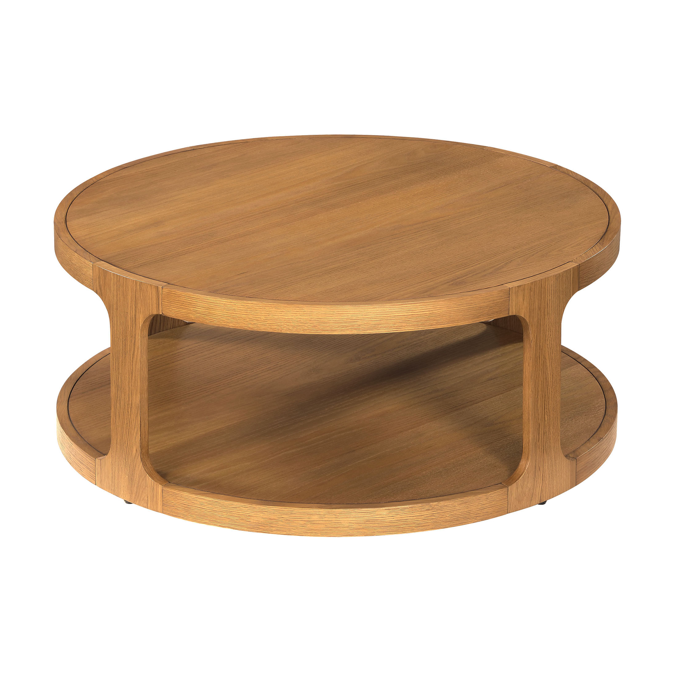 My Texas House Haven Round Coffee Table, Warm Brown photo 8