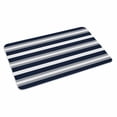 thumbnail image 2 of Navy Blue Grey Striped Door Mat&nbsp;Indoor Outdoor Entrance, Non Slip Small Rug for Kitchen Bathroom Entryway Rug, Farmhouse Stripes Minimalist Washable Doormat Floor Mat for Office 18x30 Inch, 2 of 8