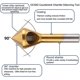thumbnail image 4 of 4 brocas avellanadoras desbarbadoras de acero de alta velocidad para taladrar madera y metal, 4 of 5