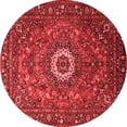 thumbnail image 1 of Ahgly Company Indoor Round Medallion Red Traditional Area Rugs, 6' Round, 1 of 4