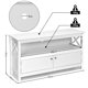 thumbnail image 3 of Costway Mueble para TV hasta 112 cm Centro Diversión con Repisa y 2 Puertas Consola para Salón y Dormitorio 112 x 40 x 61 cm, 3 of 8