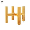 thumbnail image 2 of Cheers.US 5.63" x 4.33" Brown Wood Plant Stand, 2 of 7