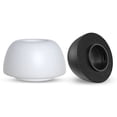 thumbnail image 2 of [6 pares] Almohadillas de repuesto para AirPods Pro para accesorios AirPods Pro, puntas de auriculares de silicona con orificio de reducción de ruido, con caja de almacenamiento portátil (blanco)   JM, 2 of 6