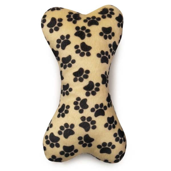 stuffed dog bone toy