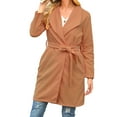 thumbnail image 2 of Tejiojio Clearance Rollbacks Womens Fashion Winter Long Sleeve Loose Wild Elegant Comfortable Coat Outwear, 2 of 5