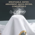 thumbnail image 6 of Btomtd Star Embroidered Bath Towels Set, Set of 8, 2 Bath Towels & 2 Hand Towels & 4 Square Towels, Soft & Absorbent, White, 6 of 6