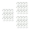 thumbnail image 3 of MLINS 36 pcs  Shower Curtain Hooks S Shaped Roller Beads Hooks Metal Shower Curtain Hooks, 3 of 8