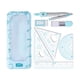 thumbnail image 5 of 7x de Geometría Matemática de Brújula Transportadora Matemática con Estuche de Almacenamiento Regla Borrador Regla de Triángulo para, 5 of 6