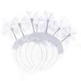 thumbnail image 1 of 4pcs Exquisite Snowflake Headband Feather Hair Band Christmas Hair, 1 of 4