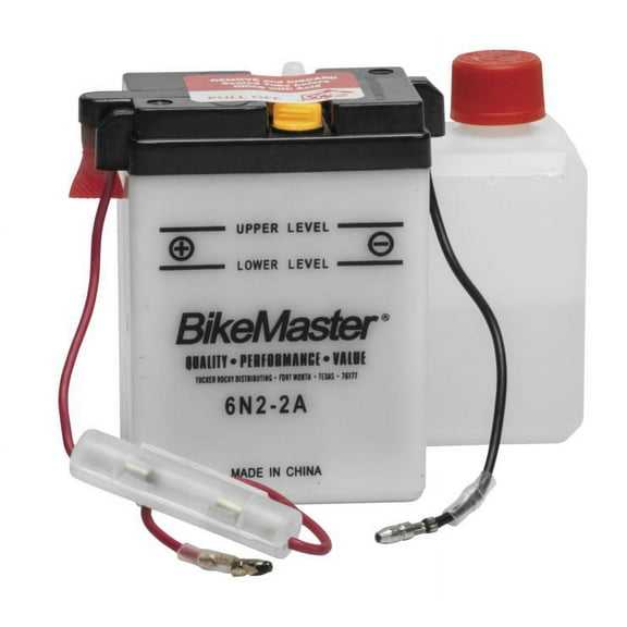 BikeMaster Conventional Battery 6N2-2A for Honda S65 Sport 1965-1969