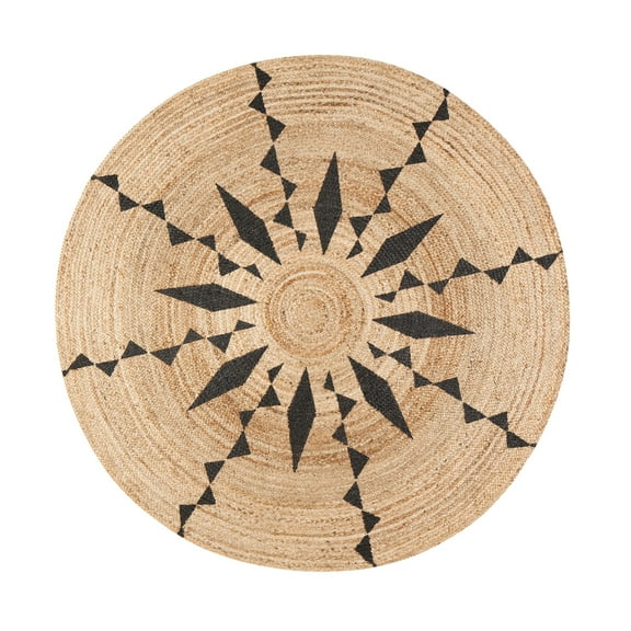 Jani Cuitlahuac Tribal Round Area Rug 6' Round 6' Round